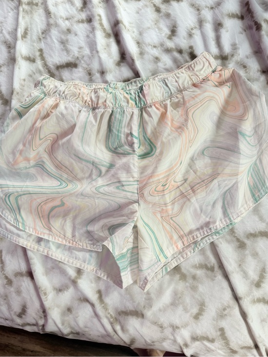 Old Navy Pants - Old Navy Pastel Marble Swirl Athletic Shorts in Mint & Peach